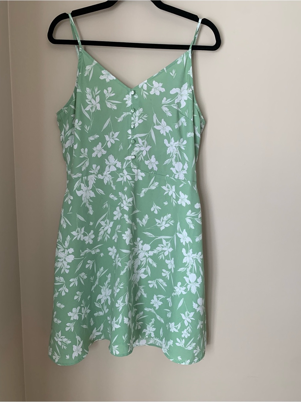 Dynamite Mint Green Floral Slip Dress